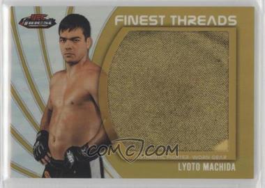 2012 Topps UFC Finest - Jumbo Finest Threads - Gold Refractor #JFT-LM - Lyoto Machida /88