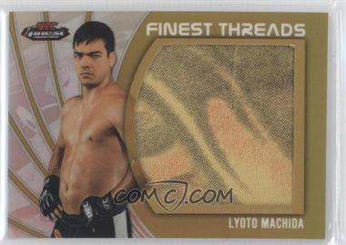 2012 Topps UFC Finest - Jumbo Finest Threads - Gold Refractor #JFT-LM - Lyoto Machida /88