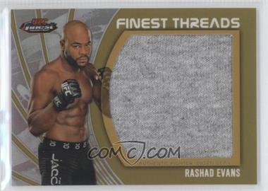2012 Topps UFC Finest - Jumbo Finest Threads - Gold Refractor #JFT-RE - Rashad Evans /88