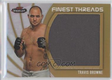2012 Topps UFC Finest - Jumbo Finest Threads - Gold Refractor #JFT-TB - Travis Browne /88