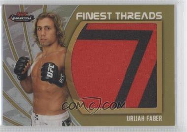 2012 Topps UFC Finest - Jumbo Finest Threads - Gold Refractor #JFT-UF - Urijah Faber /88