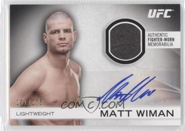 2012 Topps UFC Knockout - Fight Gear Autographs #AFG-MW - Matt Wiman /275