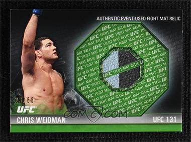 2012 Topps UFC Knockout - Fight Mat Relics - Green #FM-CW - Chris Weidman /88