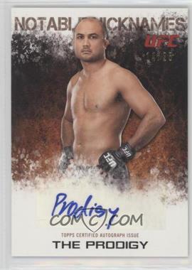 2012 Topps UFC Knockout - Notable Nicknames Autographs #NN-BJP - B.J. Penn (BJ Penn) /25