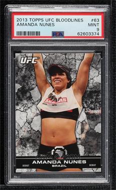 2013 Topps UFC Bloodlines - [Base] #63 - Amanda Nunes [PSA 9 MINT]