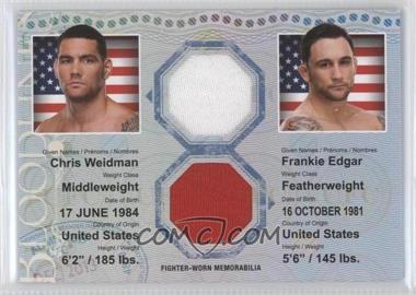 2013 Topps UFC Bloodlines - Bloodlines Dual Relic #DR-WE - Chris Weidman, Frankie Edgar /88