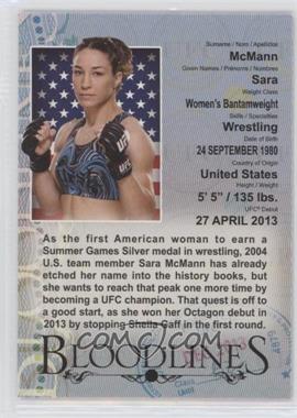 2013 Topps UFC Bloodlines - Bloodlines #BL-SM - Sara McMann