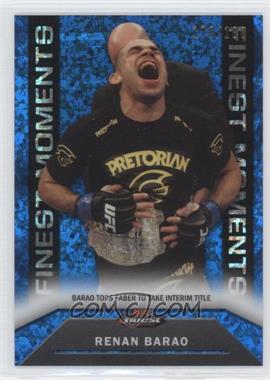 2013 Topps UFC Finest - Finest Moments - Blue Refractor #FM-13 - Renan Barao /188