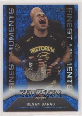 2013 Topps UFC Finest - Finest Moments - Blue Refractor #FM-13 - Renan Barao /188