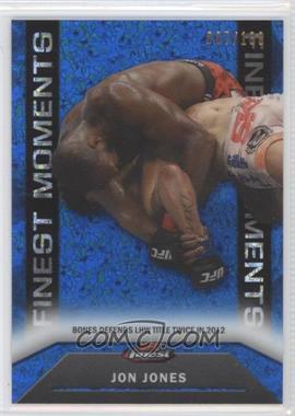 2013 Topps UFC Finest - Finest Moments - Blue Refractor #FM-19 - Jon Jones /188