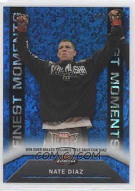 2013 Topps UFC Finest - Finest Moments - Blue Refractor #FM-7 - Nate Diaz /188