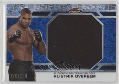 2013 Topps UFC Finest - Jumbo Finest Threads - Blue Refractor #JFT-AO - Alistair Overeem /188