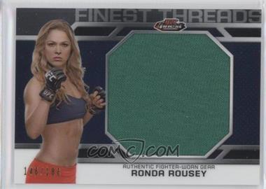 2013 Topps UFC Finest - Jumbo Finest Threads - Blue Refractor #JFT-RR - Ronda Rousey /188