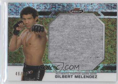 2013 Topps UFC Finest - Jumbo Finest Threads - Gold Refractor #JFT-GM - Gilbert Melendez /88