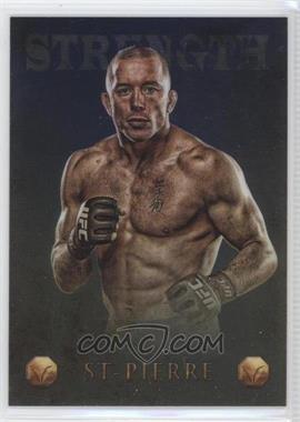 2013 Topps UFC Finest - Valor - Strength #V-2 - Georges St-Pierre /188