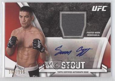 2013 Topps UFC Knockout - Autograph Relics #KAR-SS - Sam Stout /399