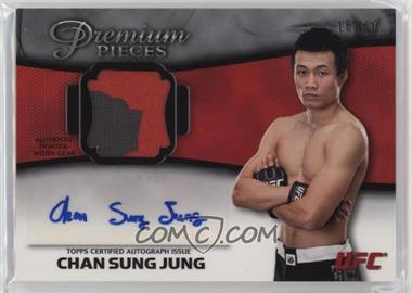 2013 Topps UFC Knockout - Autographed Premium Pieces Relics #APP-CJ - Chan Sung Jung /50
