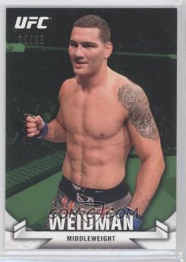 2013 Topps UFC Knockout - [Base] - Green #29 - Chris Weidman /88