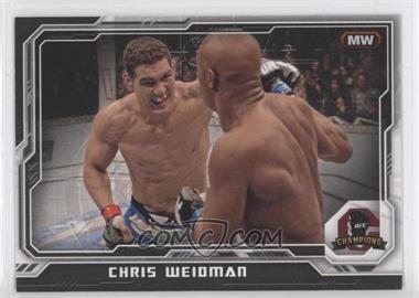 2014 Topps UFC Champions - [Base] - Black #83 - Chris Weidman /188