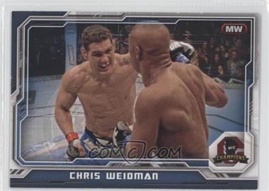 2014 Topps UFC Champions - [Base] - Blue #83 - Chris Weidman /88