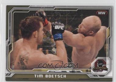 2014 Topps UFC Champions - [Base] - Gold Champions Predictor #135 - Tim Boetsch /25