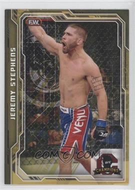 2014 Topps UFC Champions - [Base] - Gold Champions Predictor #198 - Jeremy Stephens /25