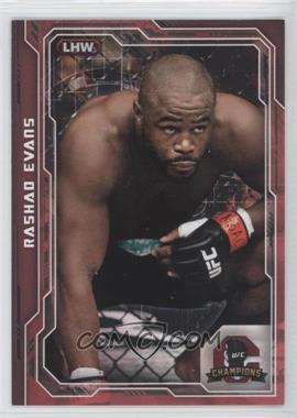 2014 Topps UFC Champions - [Base] - Red #161 - Rashad Evans /8