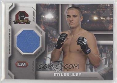 2014 Topps UFC Champions - Fighter Mat Relics #FMR-MJ - Myles Jury