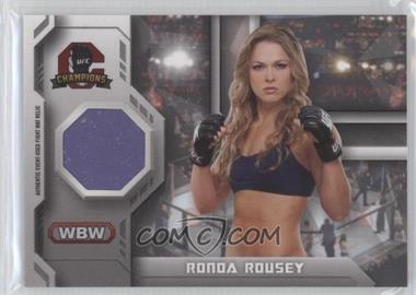 2014 Topps UFC Champions - Fighter Mat Relics #FMR-RR - Ronda Rousey