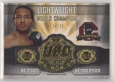 2014 Topps UFC Champions - Full Belt Relic #CFB-17 - Benson Henderson /25