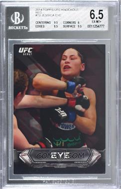 2014 Topps UFC Knockout - [Base] - Red #73 - Jessica Eye /8 [BGS 6.5 EX‑MT+]
