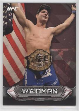 2014 Topps UFC Knockout - [Base] - Red #77 - Chris Weidman /8