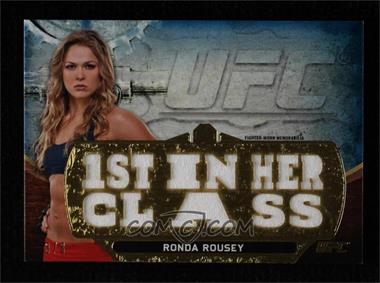 2014 Topps UFC Knockout - Triple Threads Relic - Sapphire #TTR-RR - Ronda Rousey /3