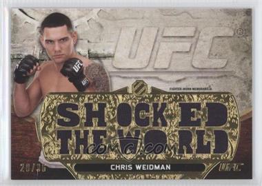 2014 Topps UFC Knockout - Triple Threads Relic #TTR-CW.1 - Chris Weidman (Shocked the World) /36