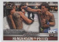 Benson Henderson, Anthony Pettis