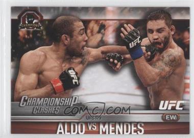 2015 Topps UFC Champions - Championship Clashes #CC-20 - Chad Mendes, Jose Aldo