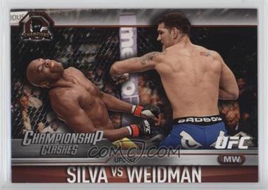 2015 Topps UFC Champions - Championship Clashes #CC-4 - Chris Weidman, Anderson Silva
