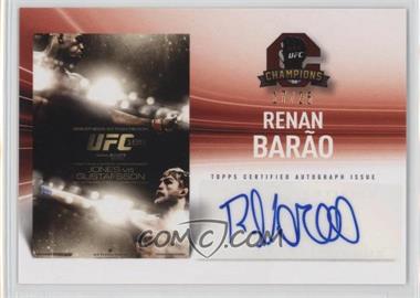 2015 Topps UFC Champions - Fight Poster Review Autographs #FPRA-UFC 165 - Renan Barão /25