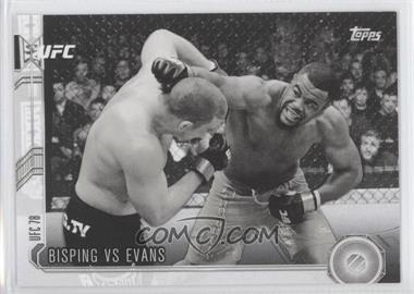 2015 Topps UFC Chronicles - [Base] - Black and White #58 - Bisping vs Evans /188