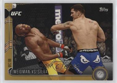 2015 Topps UFC Chronicles - [Base] - Gold #275 - Weidman vs Silva /88