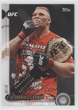 2015 Topps UFC Chronicles - [Base] #103 - Lesnar vs Carwin