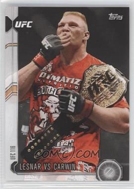 2015 Topps UFC Chronicles - [Base] #103 - Lesnar vs Carwin