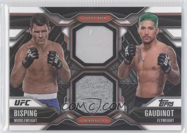 2015 Topps UFC Chronicles - Dual Relics #CDR-BG - Michael Bisping, Louis Gaudinot