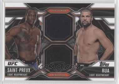 2015 Topps UFC Chronicles - Dual Relics #CDR-SR - Mauricio Shogun Rua, Ovince Saint Preux