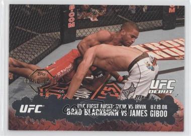 2015 Topps UFC Chronicles - Originals Buybacks #2009-136 - Brad Blackburn, James Giboo