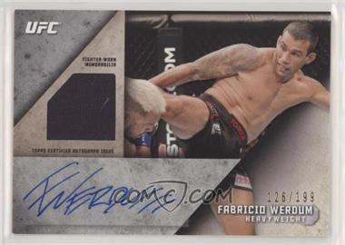 2015 Topps UFC Knockout - Autographed Relics #KAR-FW - Fabricio Werdum /199