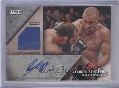 2015 Topps UFC Knockout - Autographed Relics #KAR-GS - Georges St-Pierre /25