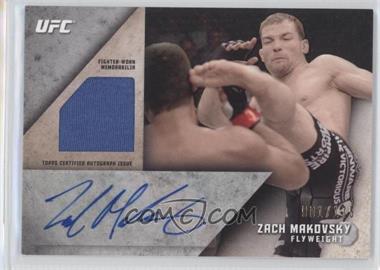 2015 Topps UFC Knockout - Autographed Relics #KAR-ZM - Zach Makovsky /175