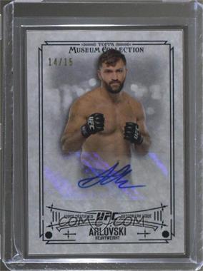 2015 Topps UFC Knockout - Museum Collection Framed Autographs - Silver #MCA-AA - Andrei Arlovski /15