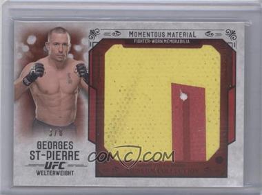 2015 Topps UFC Knockout - Museum Collection Momentous Material Jumbo Relics - Red #MMJR-GS - Georges St-Pierre /8